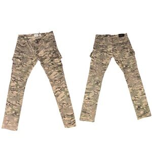 FWRD Denim Men Camouflage Cargo Pants